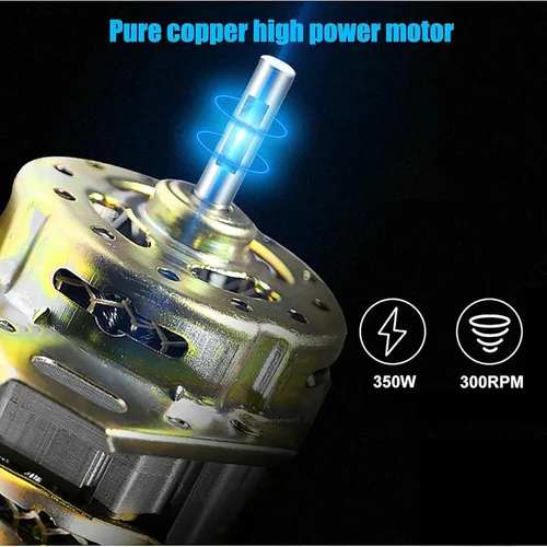 Vista 6 de Máquina de afeitar de hielo 198.4 lbs/H, máquina comercial de granizado de hielo de 350W, máquina de afeitar de hielo Máquina eléctrica de cono