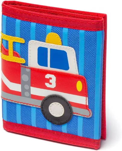 Vista 22 de Stephen Joseph, Billetera unisex para niños y niñas con diseños de apliques, cartera serigrafiada con bolsillo para monedas con cremallera, avión