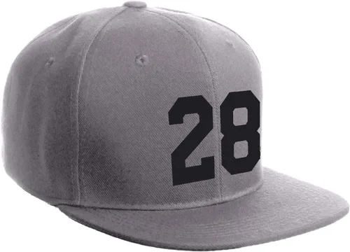 Vista 100 de Número de equipo modificado para requisitos particulares del jugador del color del sombrero del Snapback de la visera plana clásica de la visera