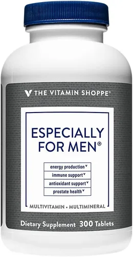 Vista 5 de The Vitamin Shoppe Multivitamínico para hombres - Completo diario con vitaminas y minerales esenciales para la salud de los hombres (120 tabletas)