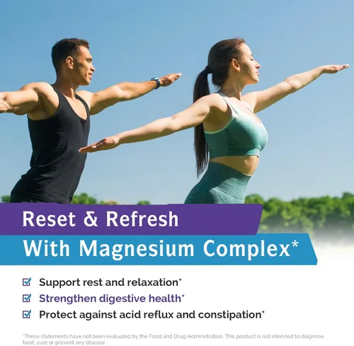 Vista 4 de Innate Vitality Complejo de magnesio 6 en 1, 1160 mg por porción, descanso y digestión, glicinato y citrato de magnesio, alta absorción, 60 cápsulas