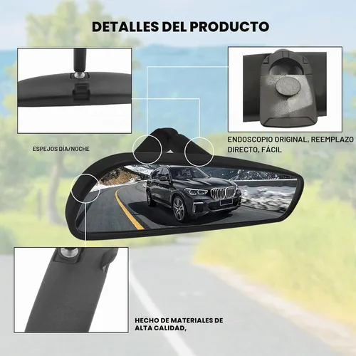 Vista 3 de Espejo retrovisor interior para coche Honda 76400-SDA-A03 Compatible con Honda Civic CR-Z, Accord