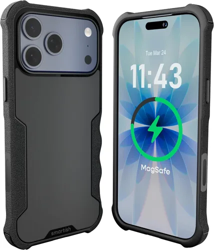 Vista 105 de Smartish Funda para iPhone 12 Pro Max Armor - Gripzilla [resistente + protectora] Funda de agarre delgada y resistente - Black Tie Affair