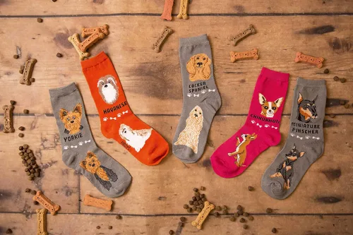 Vista 3 de Foozys Calcetines unisex para perros pequeños (2 pares)