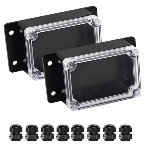 Vista 23 de Project Box IP65 Caja de Conexiones Impermeable de Plástico ABS Cajas Eléctricas Caja de Proyecto Electrónico DIY Carcasa de Alimentación con Oreja