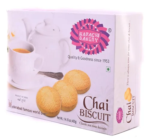 Vista 4 de Karachi Bakery - Galletas Chai, 14.10 oz (400 g), galletas, galletas, aperitivos indios