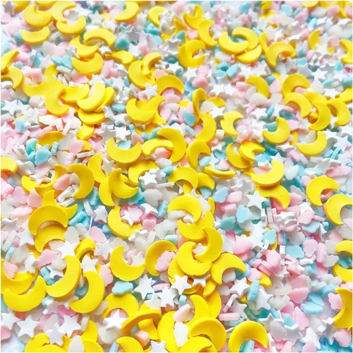 Vista 27 de EHOPE - Rodajas de arcilla de polímero blancas con forma de copo de nieve para decoración de uñas, manualidades DIY, pasteles, fundas para teléfono