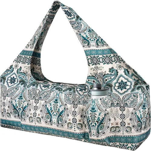 Vista 14 de Bolsa para esterilla de yoga – Bolsa de yoga grande con correa para esterilla de yoga, cremallera y bolsillos, bolsas de yoga y transportadores que