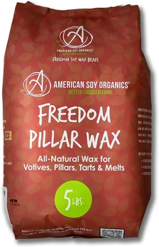 Vista 10 de American Soy Organics - 1 libra de perlas de cera de soya Freedom para hacer velas - Cuentas de soja para microondas - Cera de pilar premium