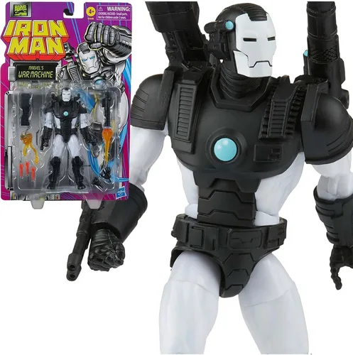 Vista 6 de Marvel Legends Series War Machine - Figura de acción de Iron Man de 6 pulgadas, 6 accesorios, multicolor, F3448