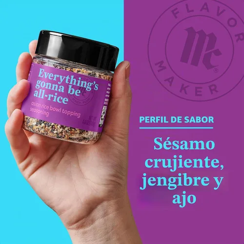 Vista 8 de McCormick Condimento asiático para aderezar tazón de arroz, fabricante de sabores, 4.6 onzas
