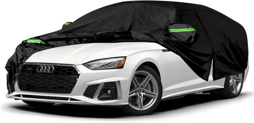 Vista 16 de Fundas impermeables para automóvil de repuesto para Fiat 1957-1975 500/500L/500F, 6 capas para todo tipo de clima, funda de automóvil con puerta