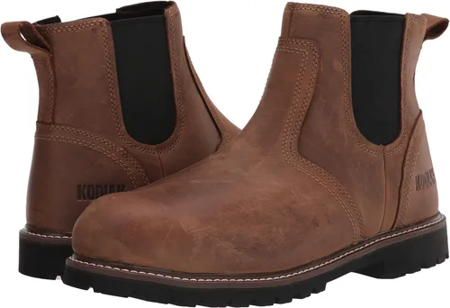 Vista 13 de Kodiak Botas de trabajo Chelsea impermeables McKinney con punta compuesta ESR para hombre Negro
