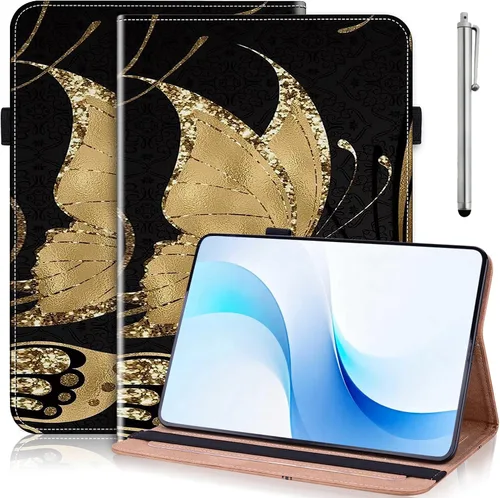 Vista 23 de ALILANG Funda para Samsung Galaxy Tab S5e de 10,5 pulgadas con lápiz capacitivo, a prueba de golpes plegable, negro (black horse)