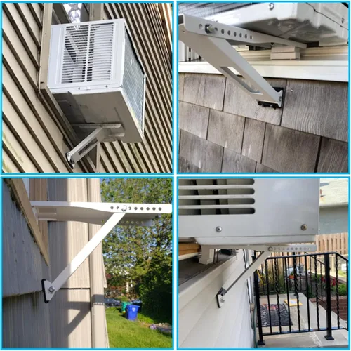 Vista 7 de Soporte de CA para ventana, soportes de aire acondicionado para ventanas, soporte universal de CA de hasta 85 libras