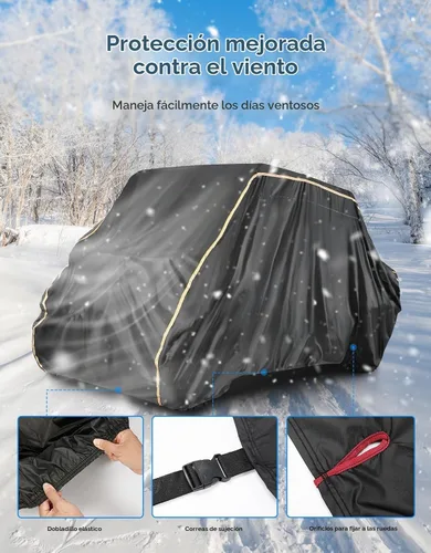 Vista 3 de KEMIMOTO Funda UTV 4 plazas 420D impermeable pequeña compatible con Polaris Ranger Crew 570 / Mule PRO-FXT PRO-DXT/John Deere Gator/Wolverine, 4-6