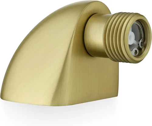 Vista 3 de Codo de suministro de pared de latón 100% para ducha de mano con válvula de retención, adaptador de manguera de 1/2 pulgada para Delta, cabeza Moen