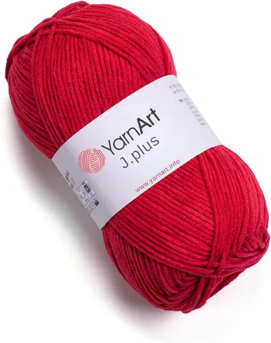 Vista 10 de YarnArt Jeans Plus - Hilo de mezcla de algodón suave, 100g (3.5 onzas), 160m (174 yardas), 55% algodón, 45% acrílico, grosor medio #4, ideal