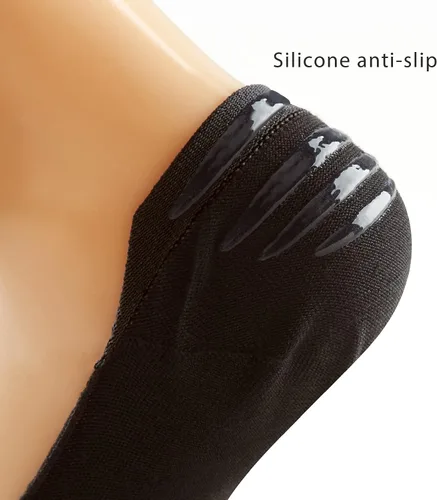 Vista 5 de MONFOOT 10 pares de calcetines antideslizantes transpirables para mujer y hombre, paquete múltiple