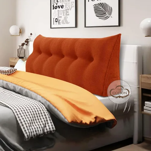 Vista 32 de WOWMAX - Almohada triangular para cabecero; almohada en forma de cuña para cabecero; almohada grande de refuerzo para cama, almohada