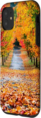 Vista 2 de iPhone 11 Otoño Hojas - Hermoso estuche de arboles