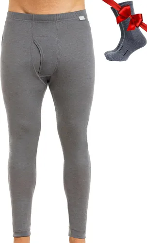 Vista 26 de Pantalón de primera capa de lana merina para hombre, 100% lana merina, peso pesado, medio, ligero, ropa interior térmica Long Johns y calcetines .