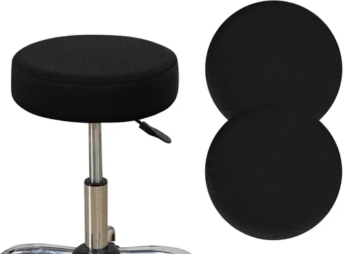 Vista 54 de HAOYONG Juego de 2 fundas redondas para taburetes de bar, impermeables, de poliuretano, fundas elásticas para taburetes de bar, fundas para sillas