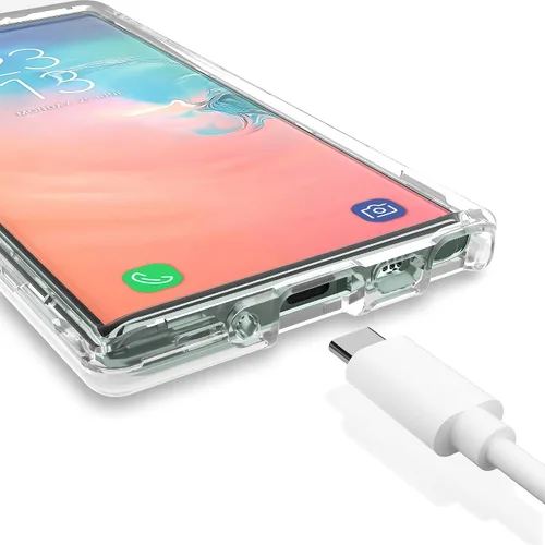 Vista 7 de ULAK Funda para Galaxy Note 10, resistente a los golpes, resistente, funda protectora transparente de TPU suave para Samsung Galaxy Note 10 de 6.3