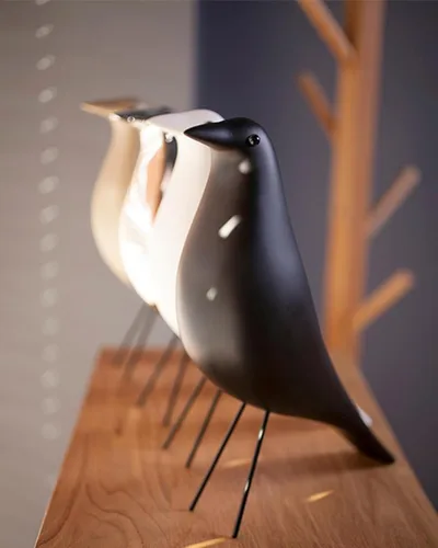 Vista 5 de Figuras modernas de pájaros de mediados de siglo, esculturas decorativas para sala de estar, estante, manto, soporte de TV, mesa, mesita de noche