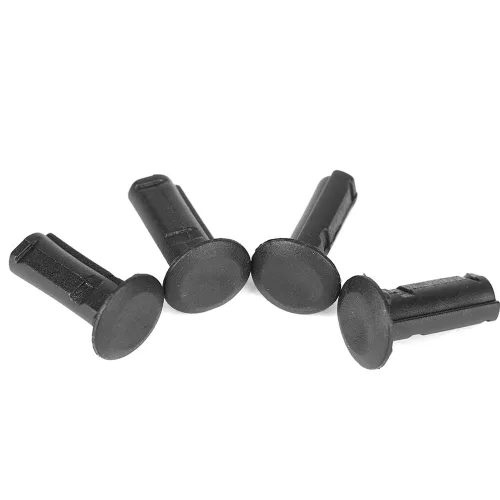 Vista 8 de 100 Uds remaches de parachoques de coche negro plástico clips sujetadores coche cuerpo plástico empuje Pin remache