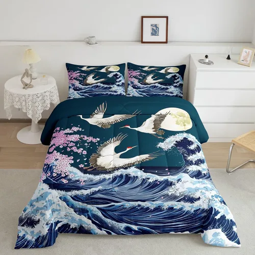 Vista 115 de Erosebridal Juego de edredón de hojas de cannabis, juego de ropa de cama de marihuana con estampado colorido de plantas, decoración bohemia de 2