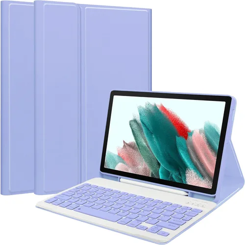 Vista 31 de Funda de teclado para Samsung Galaxy Tab S6 Lite de 10.4 pulgadas 2024/2022/2020, funda protectora Magentic con soporte para S-Pen y teclado Negro