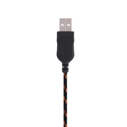Vista 4 de Cable de repuesto para mouse USB, accesorio de reparación para cable Steelseries Mouse Computer Mouse (Negro+Naranja)
