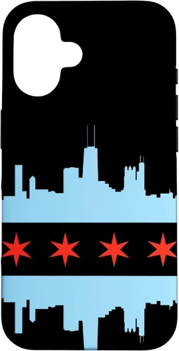 Vista 32 de Chicago Flag Skyline City of Chicago Pride Case for iPhone 17