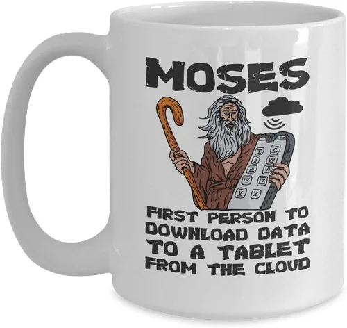 Vista 8 de Funny Christian Cup - Moisés primera persona para descargar - 11oz café negro taza de té