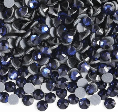 Vista 24 de 6000 diamantes de imitación termoadhesivos a granel, diamantes de imitación azules para ropa de manualidades, cristales termoadhesivos para Zafiro