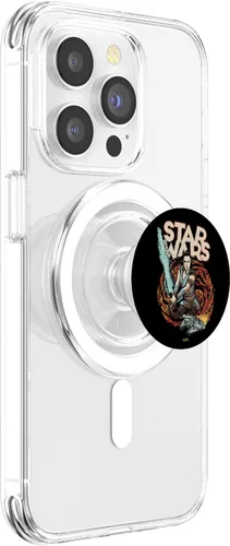 Vista 3 de Star Wars: The Rise Of Skywalker Rey Flames PopSockets MagSafe PopGrip para iPhone