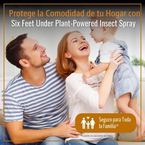 Vista 6 de Dr. Killigan's Six Feet Under Plant Powered Insect Killer Spray Control natural de plagas de interior Pulgas, polillas de despensa y ropa