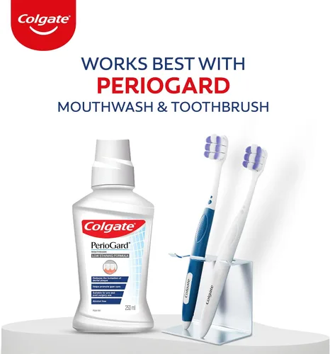 Vista 10 de Colgate Protección de las encías PerioGard pasta de dientes 90 grm/3.2 oz ayuda a combatir la placa, fórmula activa dual ayuda a mantener las encías