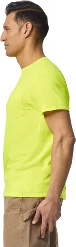 Vista 4 de Gildan Camisetas de trabajo DryBlend para hombre con bolsillo, 2
