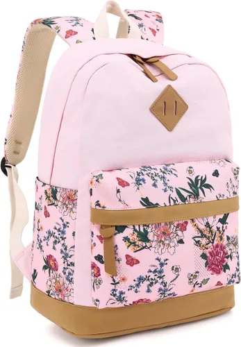 Vista 10 de Leaper Mochila escolar linda para niñas: bolsas de lona Kawaii para niñas de 10 a 12 años - Mochilas de viaje para laptop para adolescentes