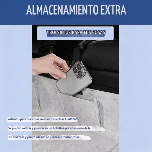 Vista 6 de QISHENG Tabla de extensión de cama de campamento para automóvil, colchón plegable para SUV y extensor de asiento trasero para viajes, alfombrilla
