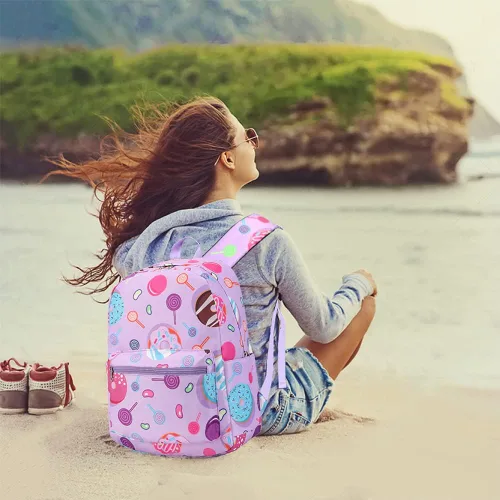 Vista 7 de Meisohua Mochilas escolares para niñas, mochila de unicornio con bolsa de almuerzo y estuche para lápices, juego de bolsas escolares 3 en 1