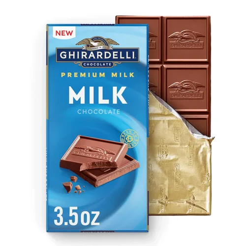 Vista 14 de GHIRARDELLI Barra cuadrada de chocolate amargo frambuesa, barra de 4.8 onzas (paquete de 10)
