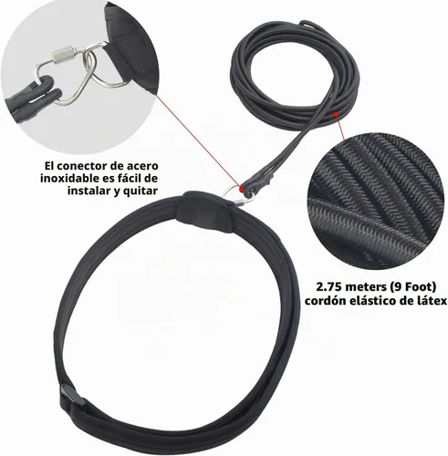 Vista 2 de Swim Resistance Belt - Swim Tether & Training Leash