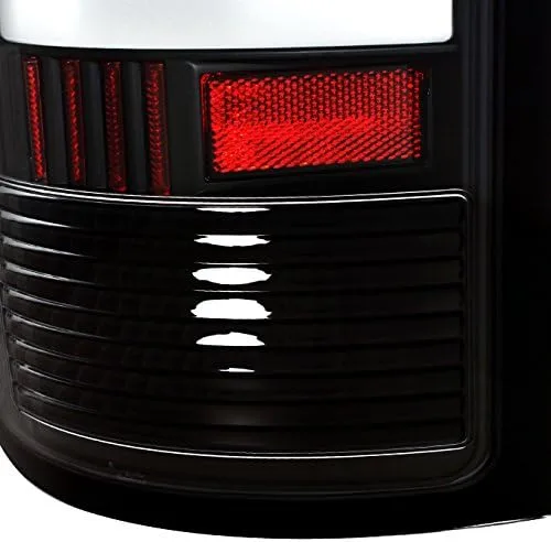 Vista 6 de AKKON - Para 07-13 Sierra 1500 07-14 Sierra 2500 3500 HD Camioneta Pickup Negras Luces Traseras G2 LED Faros de Freno en Pareja