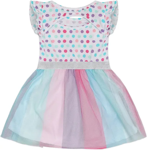 Vista 3 de Disney Minnie Mouse - Conjunto de vestido tutú de cumpleaños para niñas y niños pequeños, multicolor