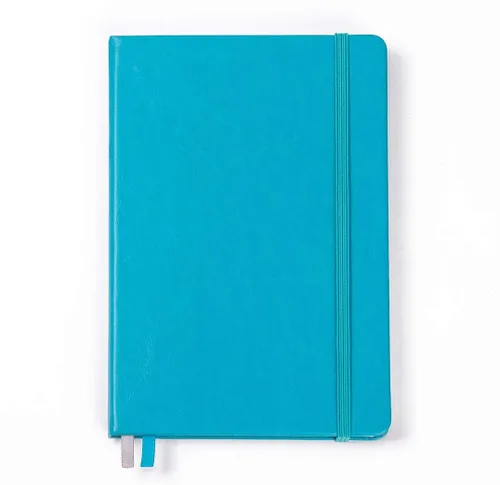 Vista 7 de Guissi Cuaderno clásico de cuadrícula de puntos, tapa dura A5, papel grueso sin ácidos de 2.82 oz/m², con bolsillo interior fino, piel sintética