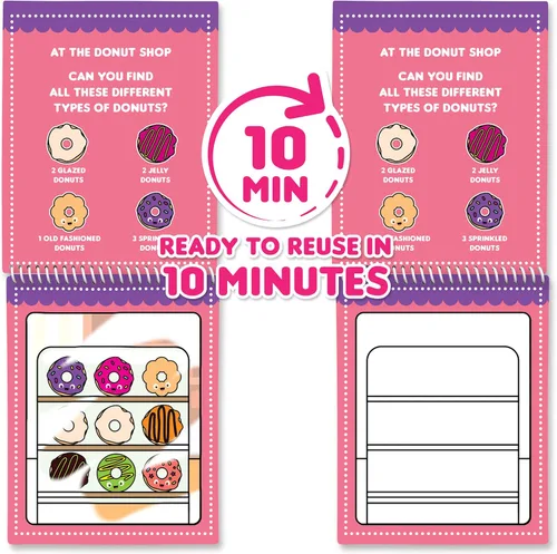 Vista 4 de Scent Masters Water Magic (paquete de 2 – Cupcake and Donut) – Almohadillas de actividad reutilizables perfumadas gourmet – Sin ensuciar, toda