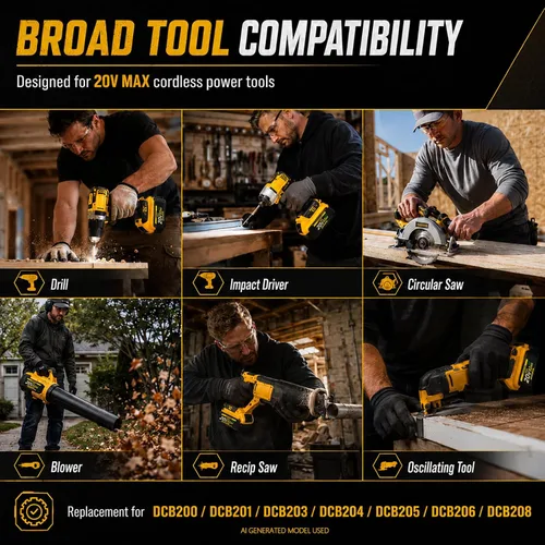 Vista 7 de Repuesto para baterías de litio Dewalt 20V MAX 8.0Ah 2